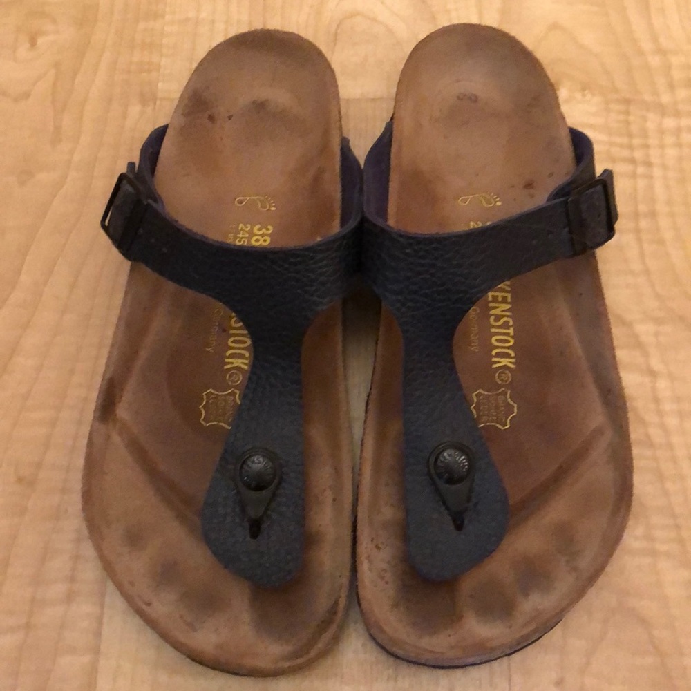Dark Navy Blue Birkenstock-Size 38